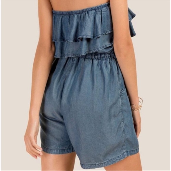 Francesca’s chambray romper. - Picture 2 of 2